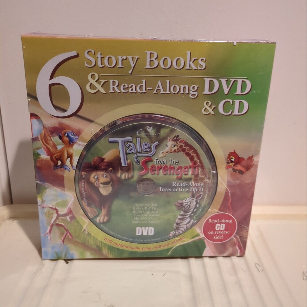 6 Story Books & Read Along DVD & CD, Great Gift for that special 1, New, Sealed.
